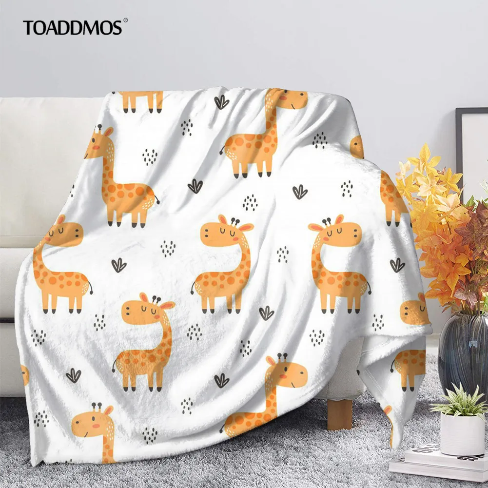 

Мягкое тонкое Флисовое одеяло TOADDMOS с милым животным дизайном для детей и взрослых, покрывало для кровати, дивана, сна, пледы, домашнее постельное белье, теплый коленный чехол