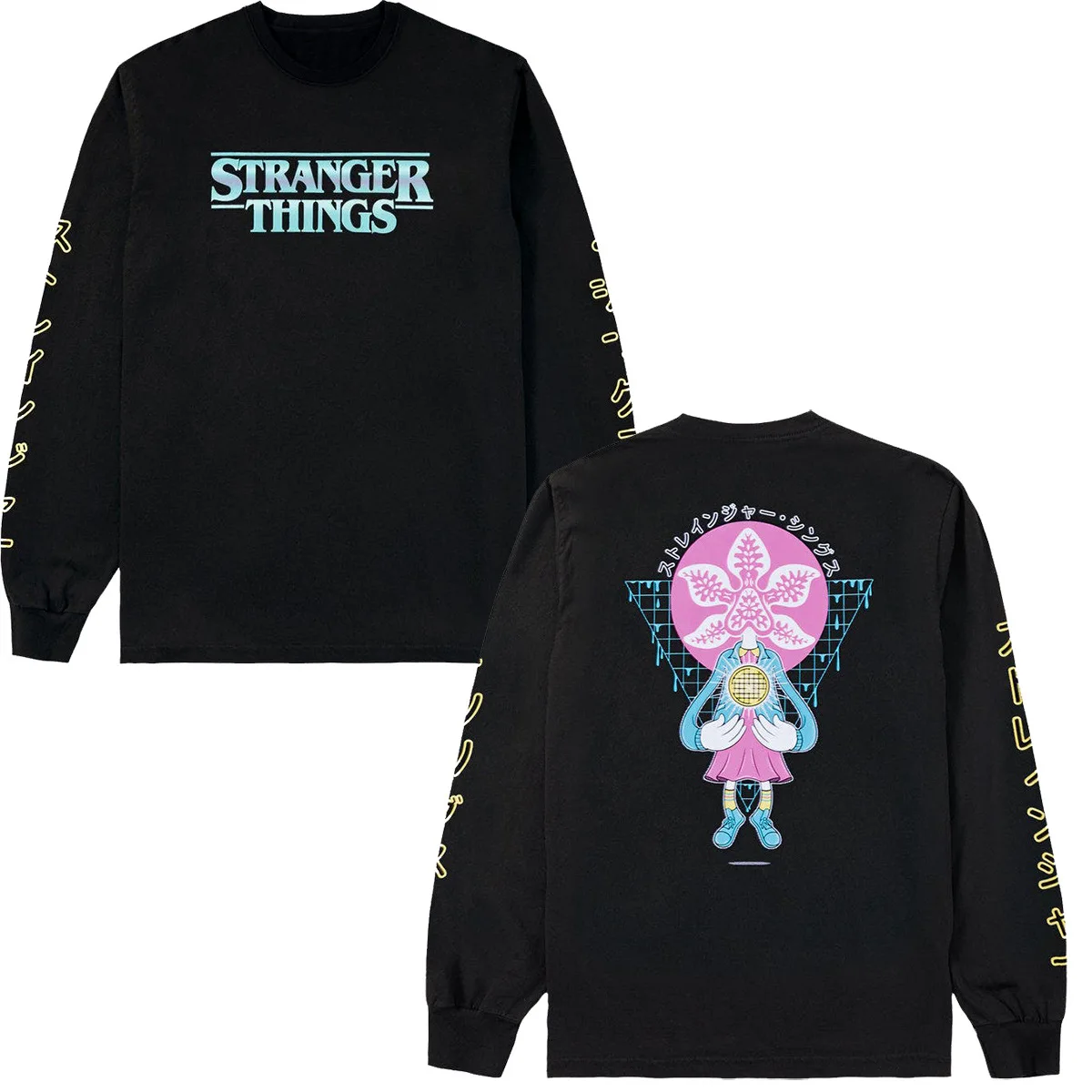 

Сезон аниме «очень странные дела», мужской хлопковый свитшот с круглым вырезом в стиле Харадзюку, Повседневная Уличная одежда унисекс с дли...