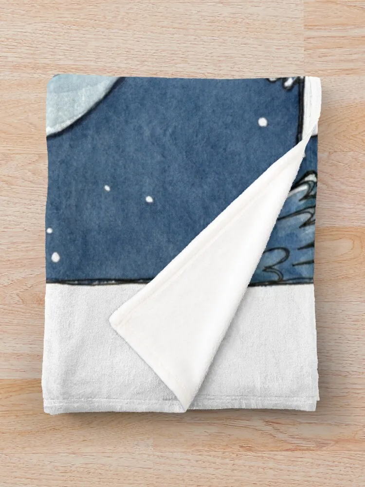 Nacht -Night- -Wolf- Плед для дивана Тонкие покрывала Роскошные одеяла