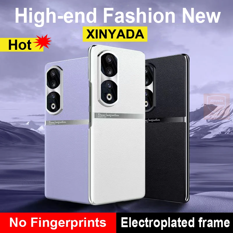 

High end Leather For Huawei Honor 90 Pro Case Matte Phone Back Case For Honor 90 Pro Honor90 Cover Bumper Shell Skin