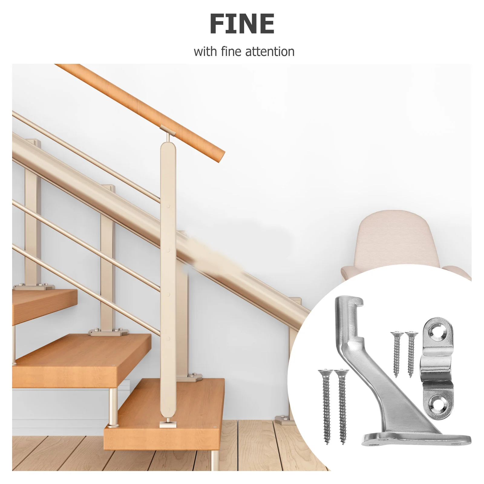Рисунок 3 - Поручни лестницы кронштейны лестницы