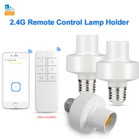 1pcs e27 lamp bulb socket light base holder converter conversion fireproof home room lighting control remote control lamp holder