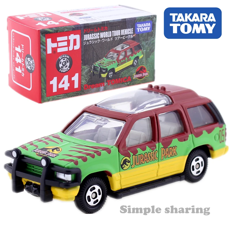 

Tomica Dream 141 Jurassic World Tour SUV Takara Tomy AUTO CAR Motors Sport Utility Vehicle Diecast Metal Model New Toys