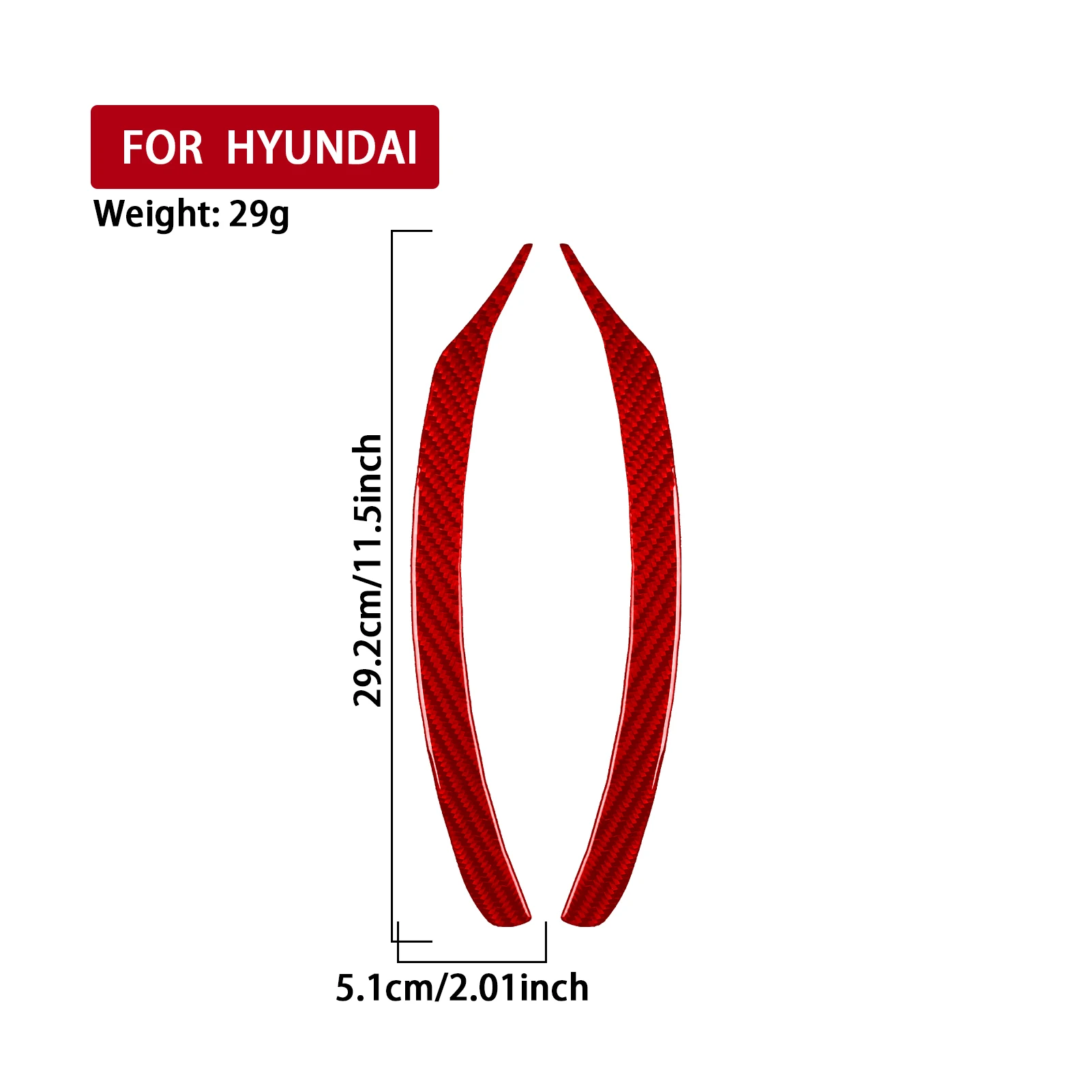 Фото Для Hyundai Genesis Coupe 2010-2012: Накладки на ручки дверей, красные, из настоящего мягкого карбона, аксессуары для интерьера автомобиля, наклейки №5