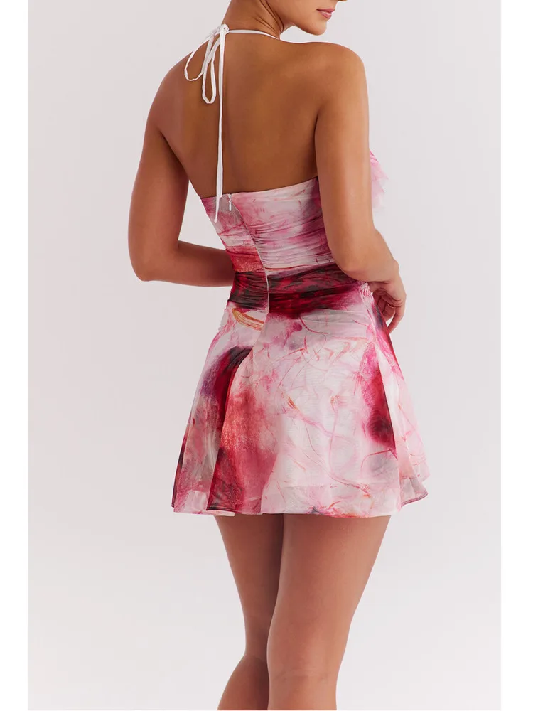 Женское Сетчатое мини-платье Articat обтягивающее платье с открытой спиной и