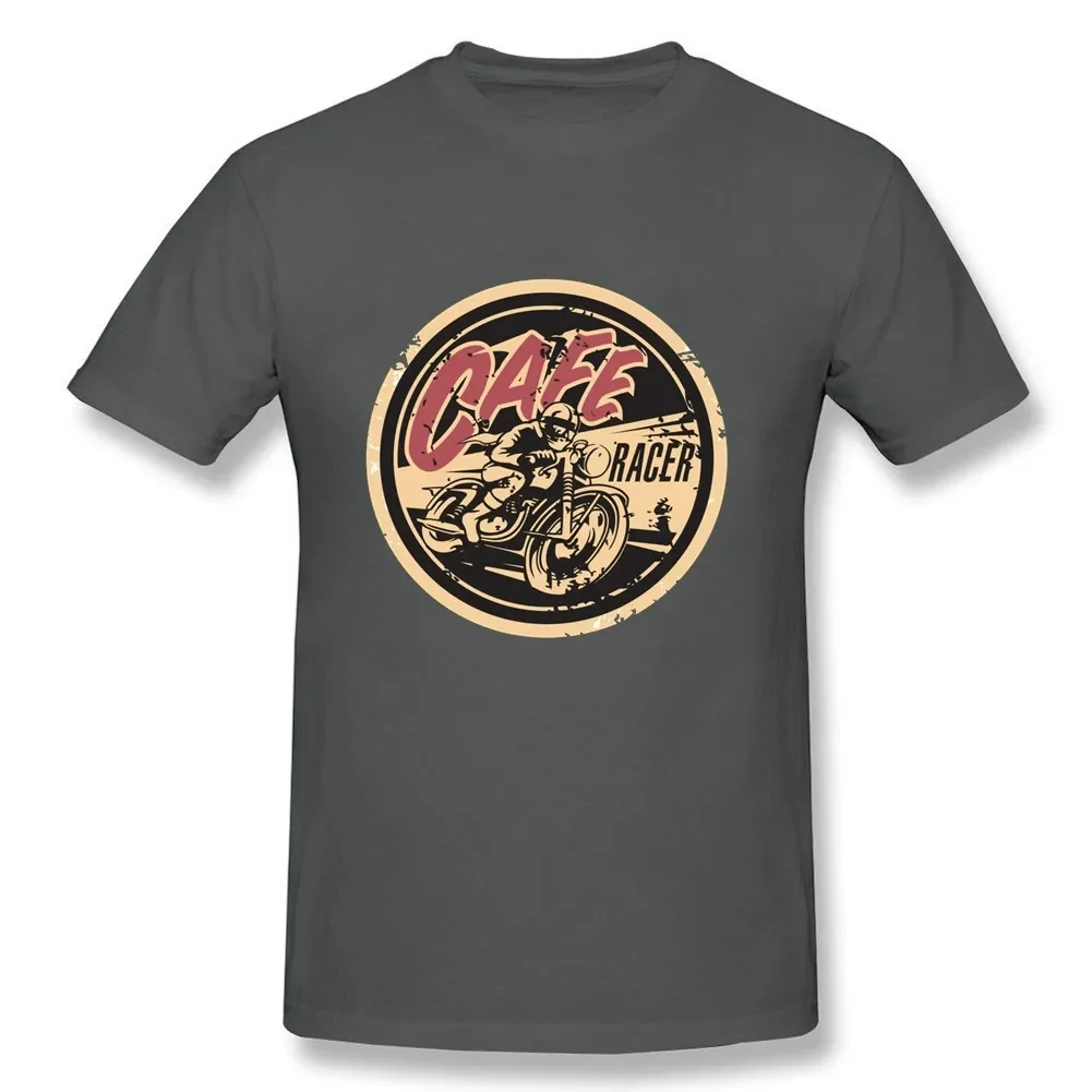 Фото Винтажная футболка Cafe Racer Motorcycle Racer Motorcyclist. Летняя хлопковая мужская футболка с коротким рукавом и круглым вырезом, новинка S-3XL №4