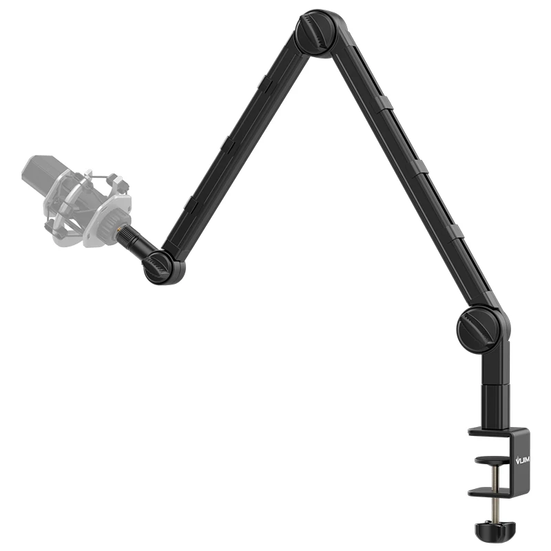 

VIJIM LS25 C-clamp Flexible Desktop Light Stand Microphone Holder Live Boom Arm With 1/4"3/8"5/48" Ball Head for