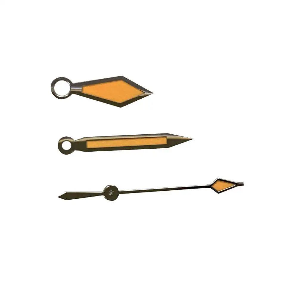 Watch Parts Orange Diamond Pointer Green Luminous Watch Hand Fit for Seiko 007 NH35 NH36 Automatic Movement