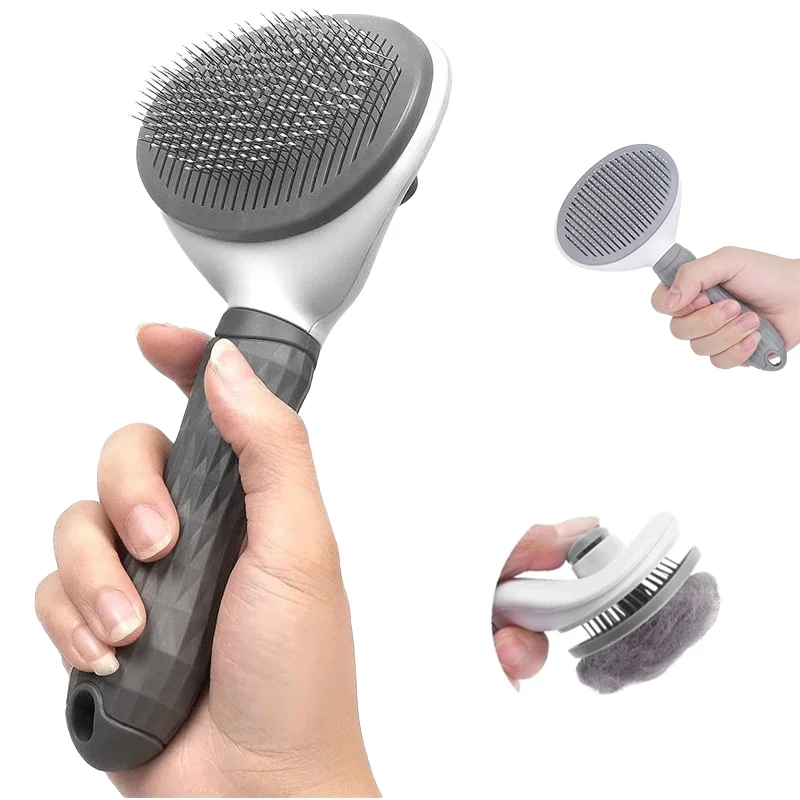 

Расческа для домашних животных из нержавеющей стали, расческа для удаления шерсти собак и кошек, плавающая щетка для очистки волос, красоты, ухода за кожей, щетка для чистки домашних животных