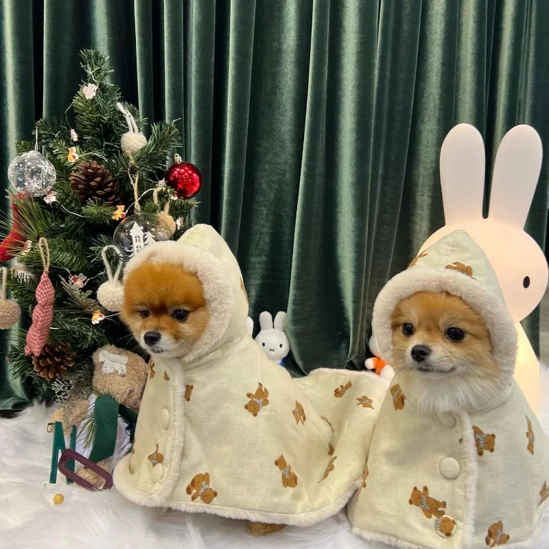 

Winter Dog Quilt Soft Warm Pet Cat Dog Blanket Yorkshire Poodle Pomeranian Schnauzer Corgi Pet Cloak Dog pajamas Coat