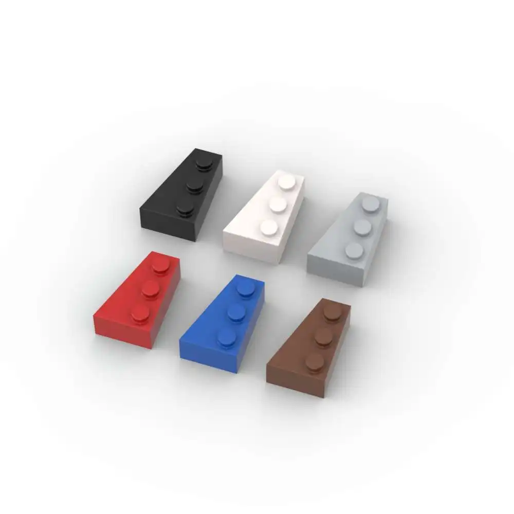 MOC 10 шт. Головоломка из частиц 6565 Клин 3x2 левый конструктор Набор угловых пластин