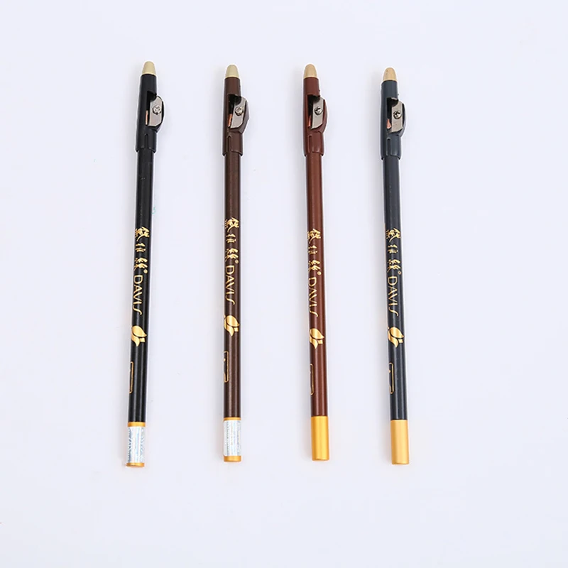 

3 Pc Waterproof Long Lasting Excellence Eyebrow Eyeliner Pencil Eye Makeup Beauty Tools Brown/Black With Sharpener Lid New