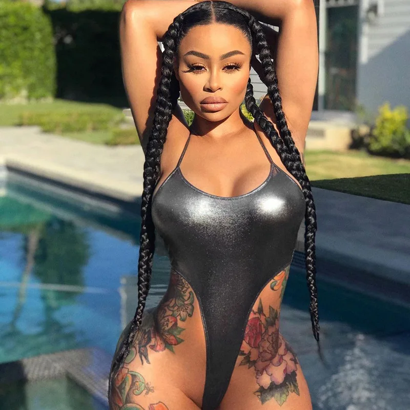 

New Fashion Sexy Women Bodysuit Glossy Sleeveless Ladies Solid Skinny Bodycon Suspenders Casual Slim Backless Female Clothes