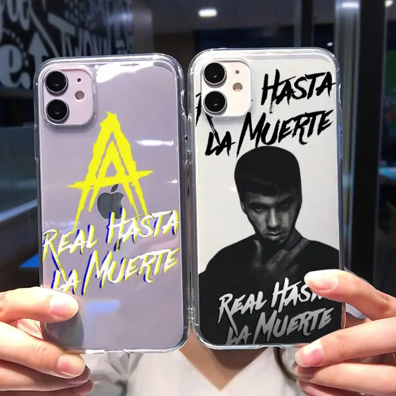 

Anuel AA Real Hasta La Muerte Phone Case For Iphone 11 12 13 14 Pro Max 7 8 Plus X Xr Xs Max Se2020 Mini Transparent Case