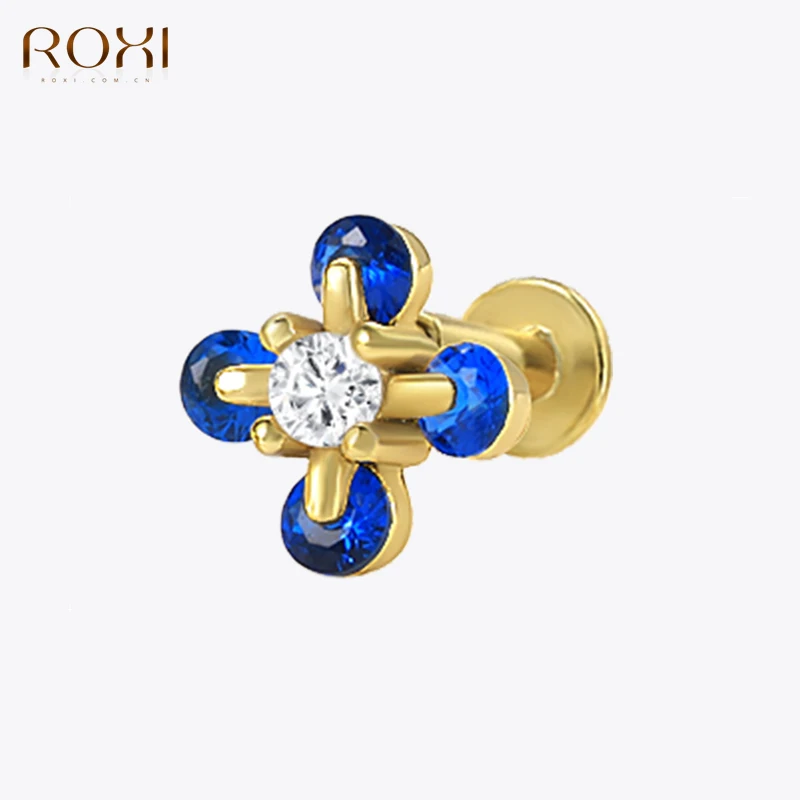 

Женские серьги-гвоздики из серебра 925 пробы с фианитами