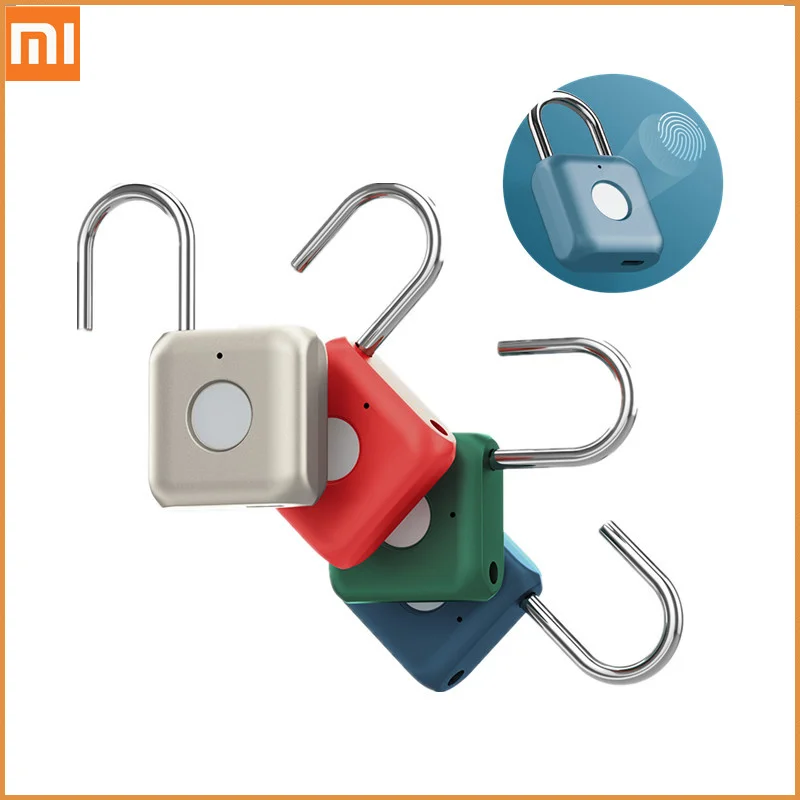 

Xiaomi Kitty Smart Touch Fingerprint Door Lock USB Charging Keyless Anti Theft Padlock Mijia Travel Case Drawer Safety Lock
