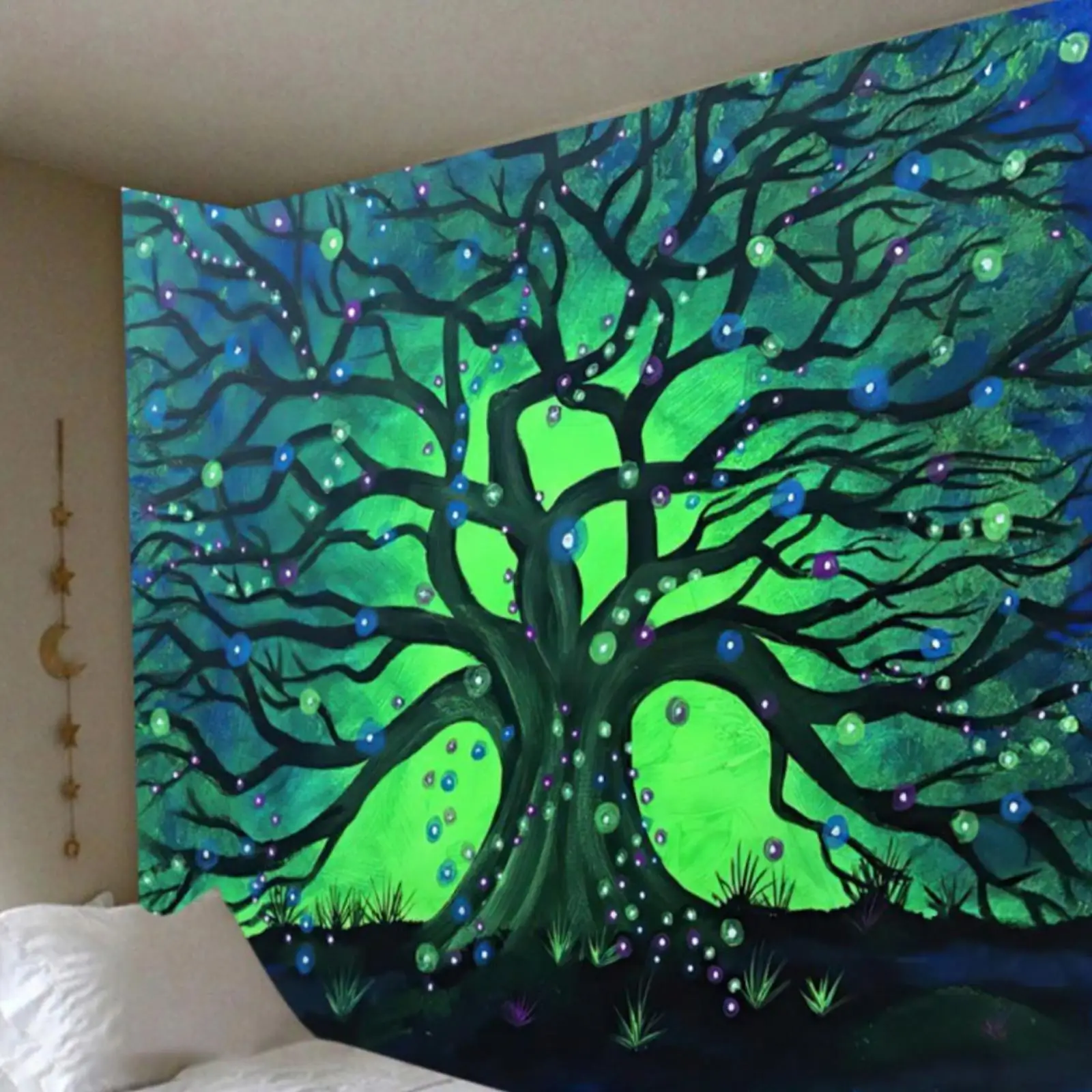 

Fairytale Dreamy Tree Tapestry Psychedelic 3D Carpet Room Bohemian Witchcraft Decor Kids Hippie Home Decor N1R2