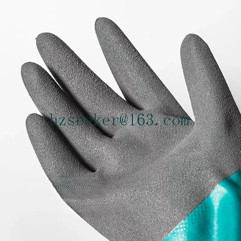 Фото Ansell AlphaTec ®   58-435 (1 пара) Прочные перчатки с высокой степенью маневренности, обеспечивающие превосходное сцепление при работе с мокрыми или маслянистыми поверхностями. №5