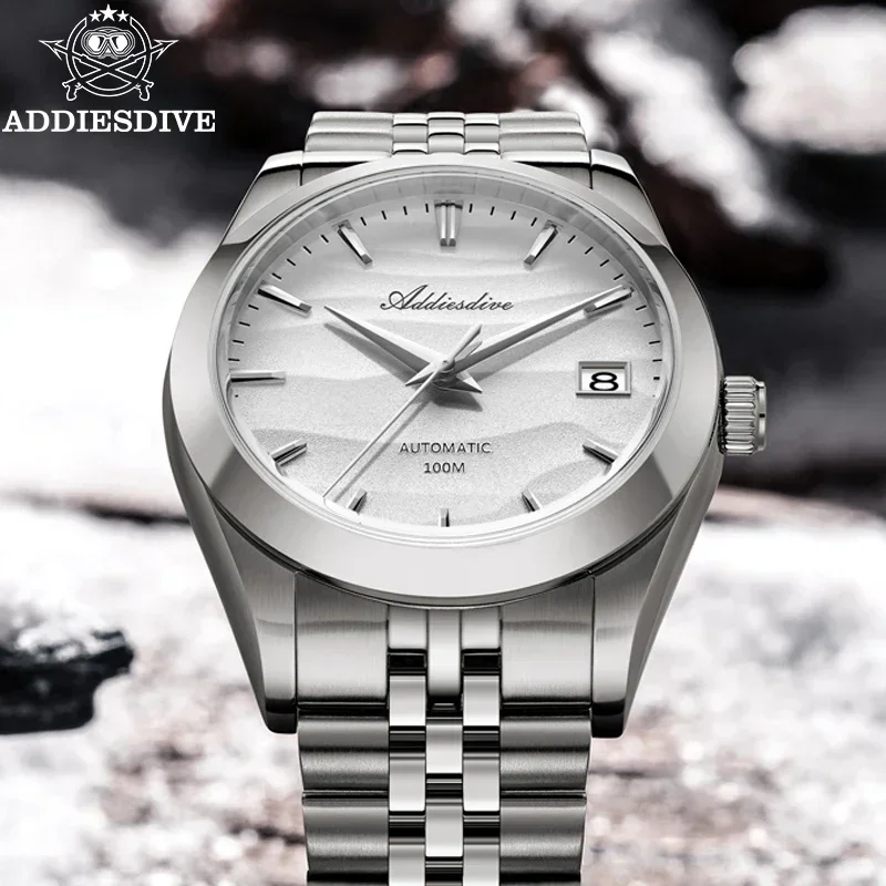 ADDIESDIVE AD2059 NH35 Автоматические механические часы для дайвинга 100 м