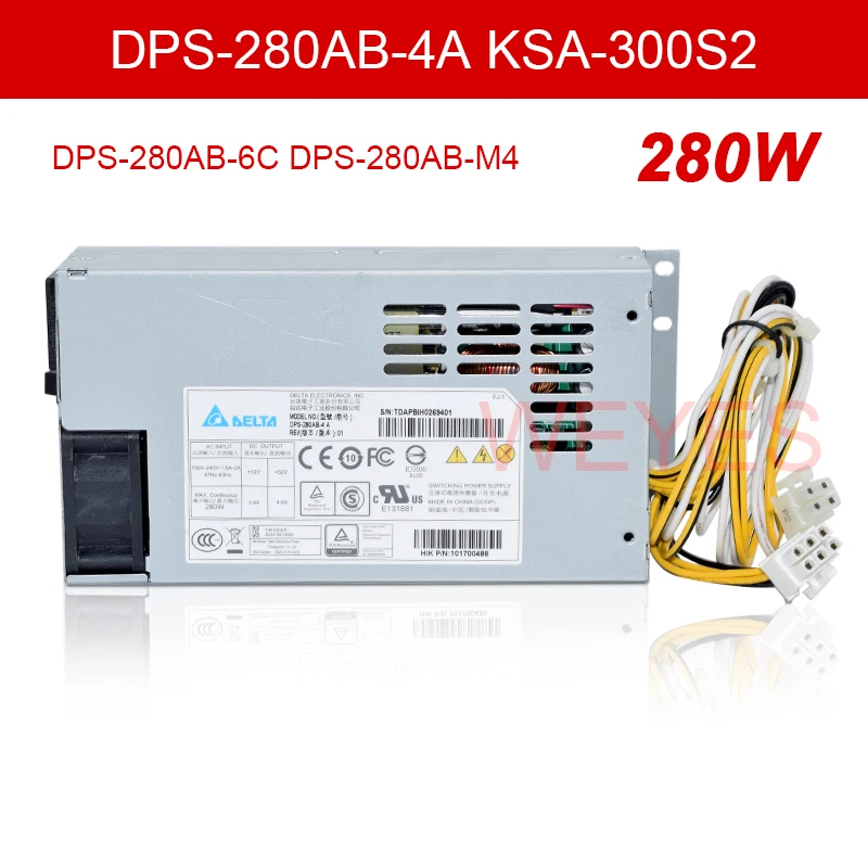 DPS-280AB-4A KSA-300S2 Used PSU For CWT POE 1U 7708N 7908N 7716N 7916N 7932N 280W Power Supply DPS-280AB-6C DPS-280AB-M4