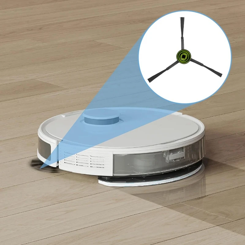 Боковые Щетки Для Ecovacs Deebot T8/T9/N8/X1 Omni/X1 Turbo/T10 Omni/T10 Turbo/T20 Omni/T9 +/N8 Pro/N8 Plus