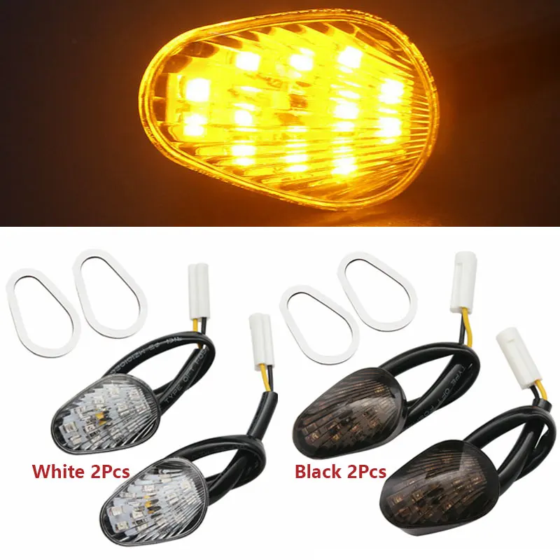 2Pcs LED Turn Signal Light Indicator Lamp Flush Mount For Yamaha YZF 2002-2008 Year R1 R6 R6S Motorcycle accessories
