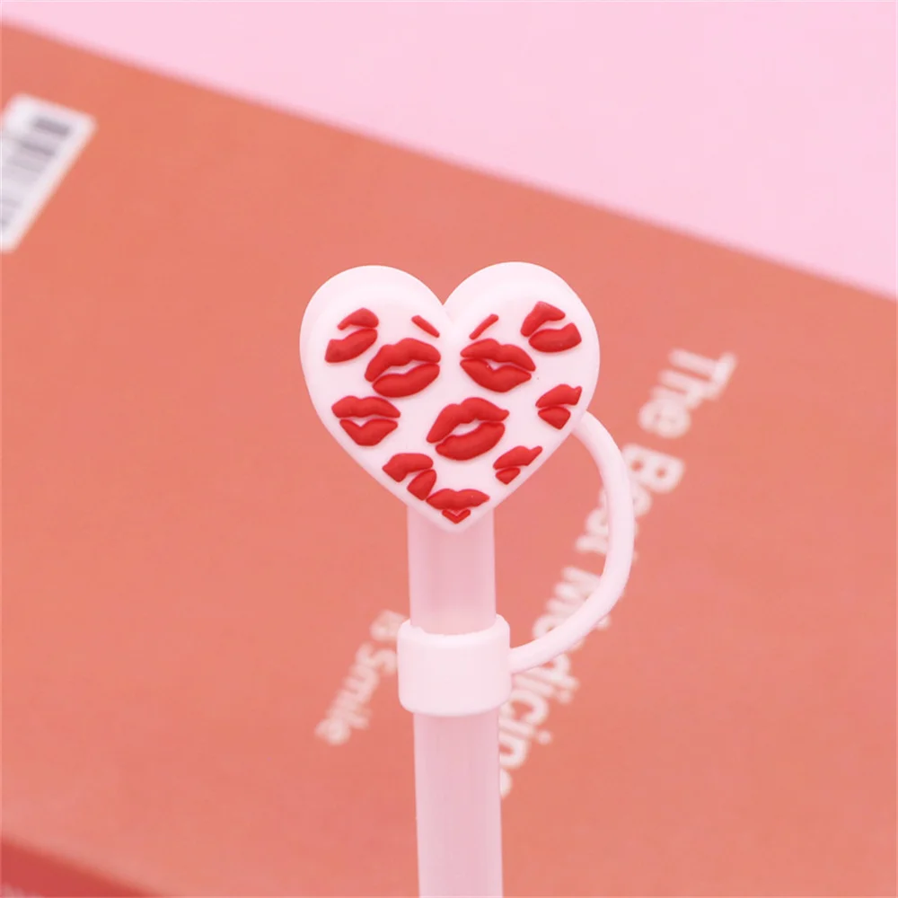 

Соломенные чехлы Cuet Heart для стаканов Stanley, аксессуары для чашек, многоразовые пылезащитные силиконовые соломенные накладки, защитные чехлы для соломинки