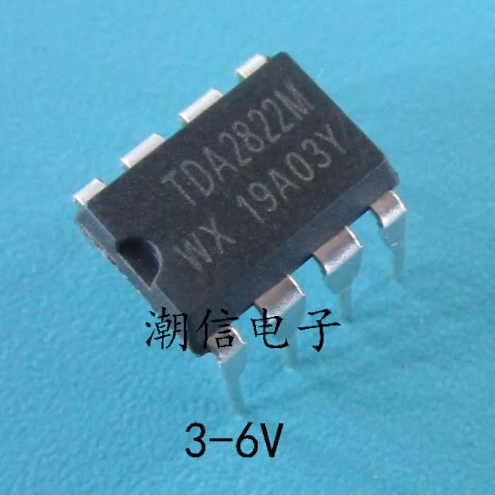 10 шт./лот новый оригинальный TDA2822 TDA2822M 3V 6V 9V 12V 15V DIP-8