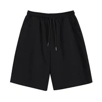plus size l 6xl womens summer shorts elastic waist black grey wide leg knee length shorts