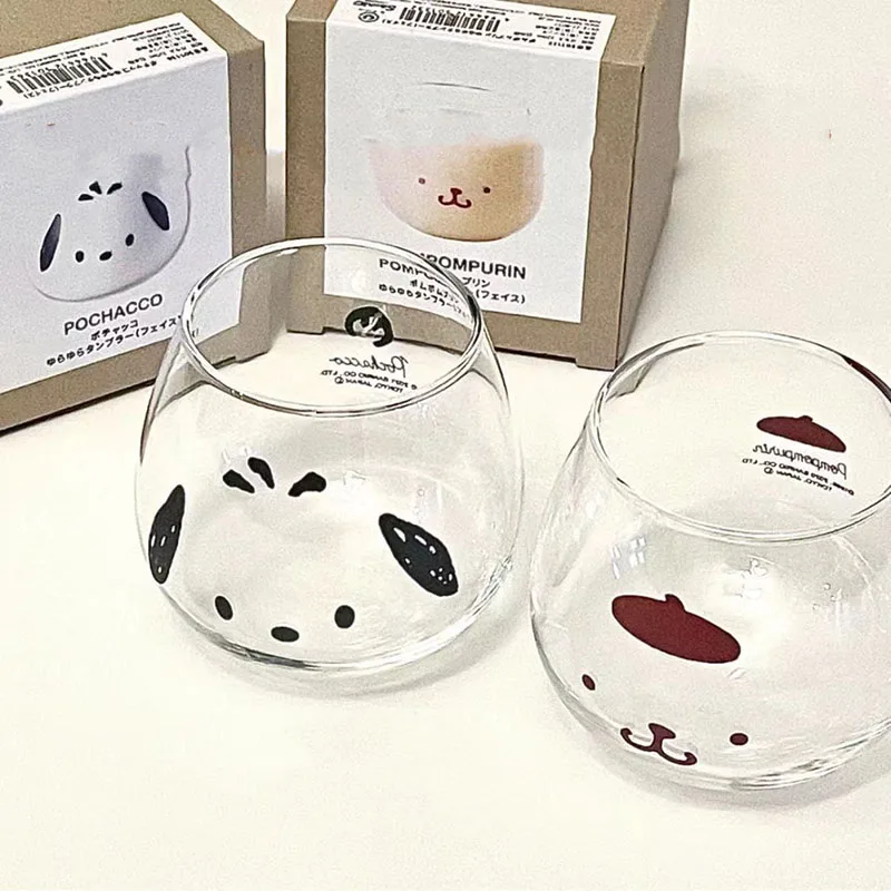 

350 мл Kawaii Sanrio кружка похвака помпон пурин моя мелодия мультяшная Милая анимационная игрушка стеклянные питьевые кофейные чашки Игрушки для ...