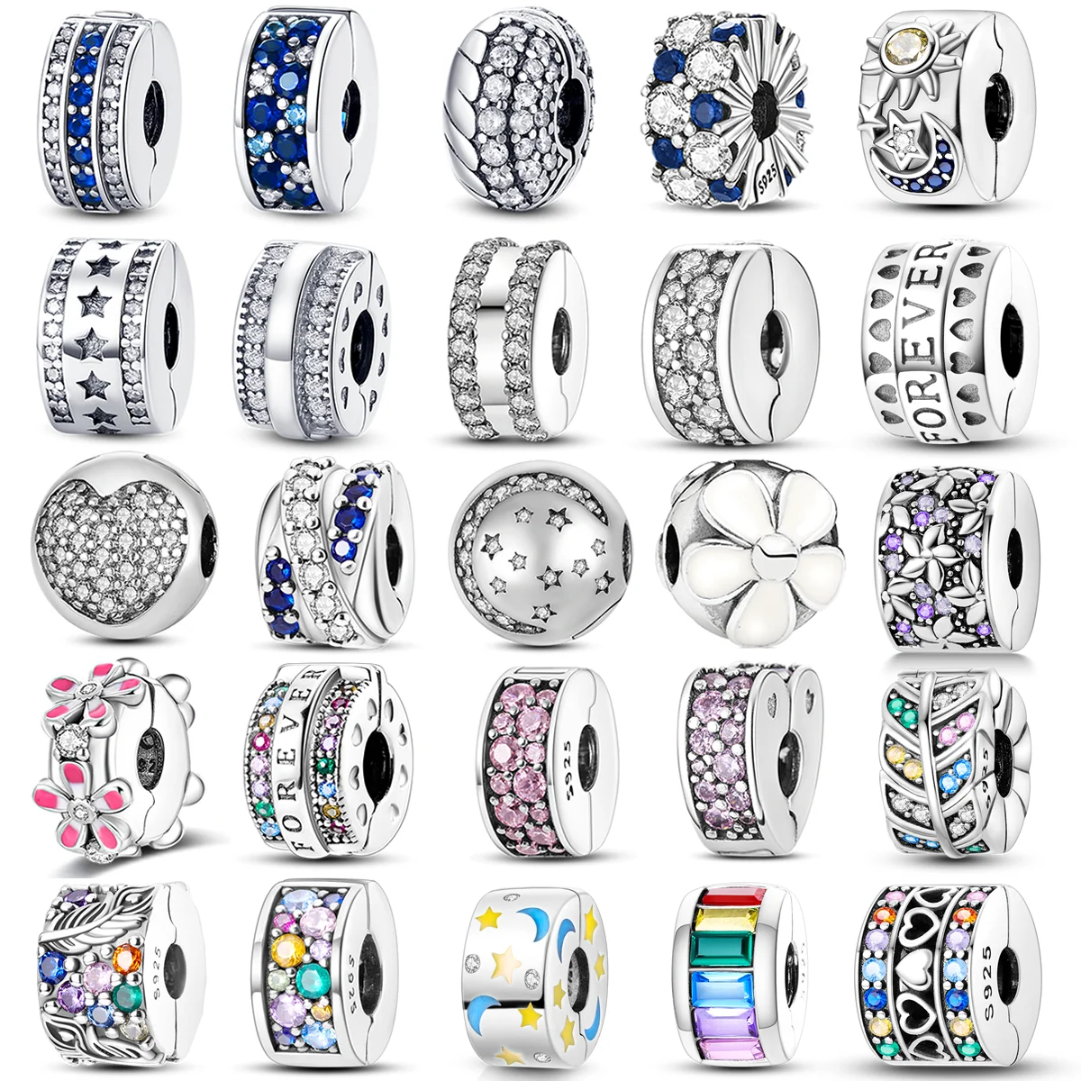 Серебряная застежка из стерлингового серебра 925 пробы