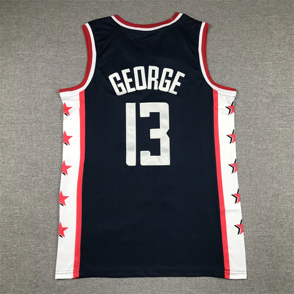 

2023 Mens New American Basketball Jerseys Clothes #13 Paul George European Size Ball Pants T Shirts Clothing Shorts Sweatshirt