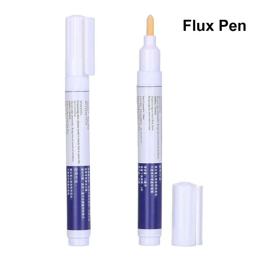 

2pcs 10ml No-clean Rosin Flux Pen for Solar Cell Panels Electrical Soldering PCB Board Electrical Repairment Welding Fluxes Tool