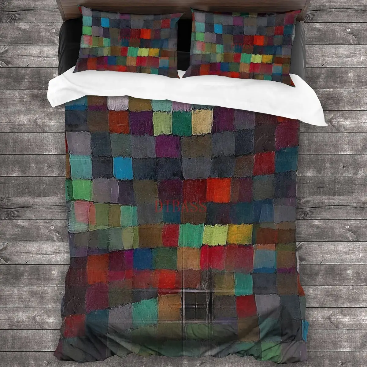 

Абстрактная плитка, мягкая искусственная кожа с 2 наволочками, пододеяльник с застежкой-молнией, пододеяльник большого размера