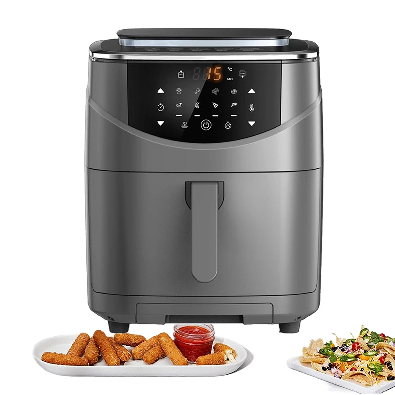 

2022 7L New Smart LED Touchscreen Air fryer and Food Steamer Combo Cook Steam Air Fryer
