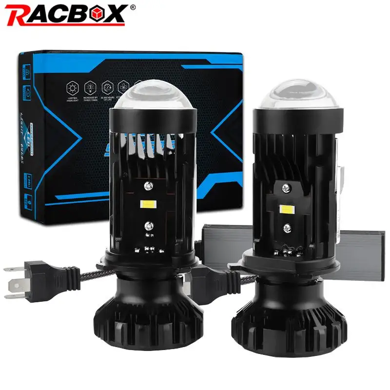 Мини-h4 Светодиодная лампа для фар с левым и правым рулем Hi-Lo Beam H4 HB2 9003 Фара