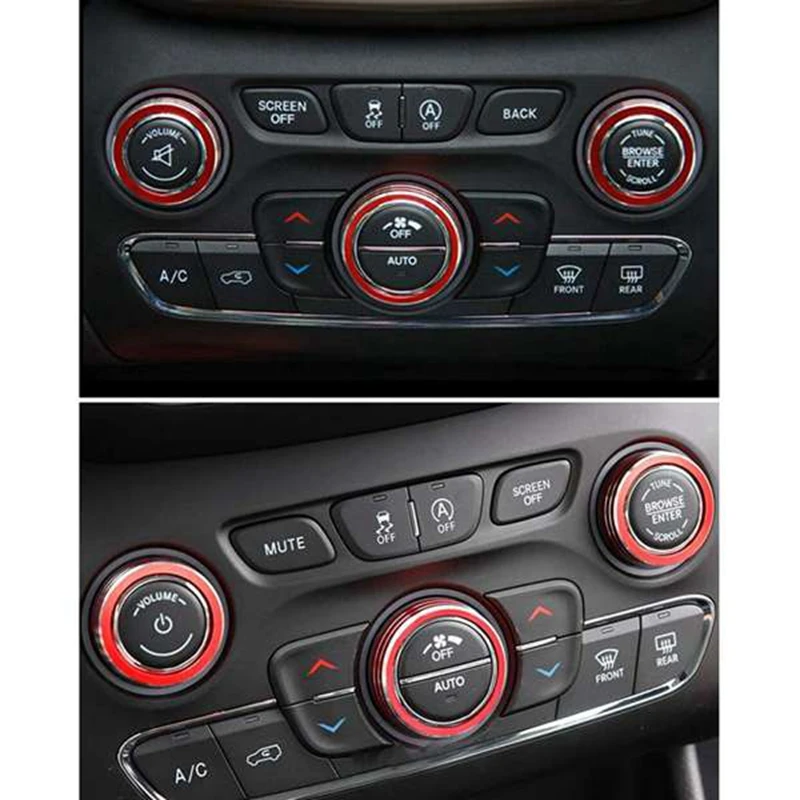 1 комплект крышка ручки кондиционера громкости для Jeep Grand-Cherokee 2014-2021