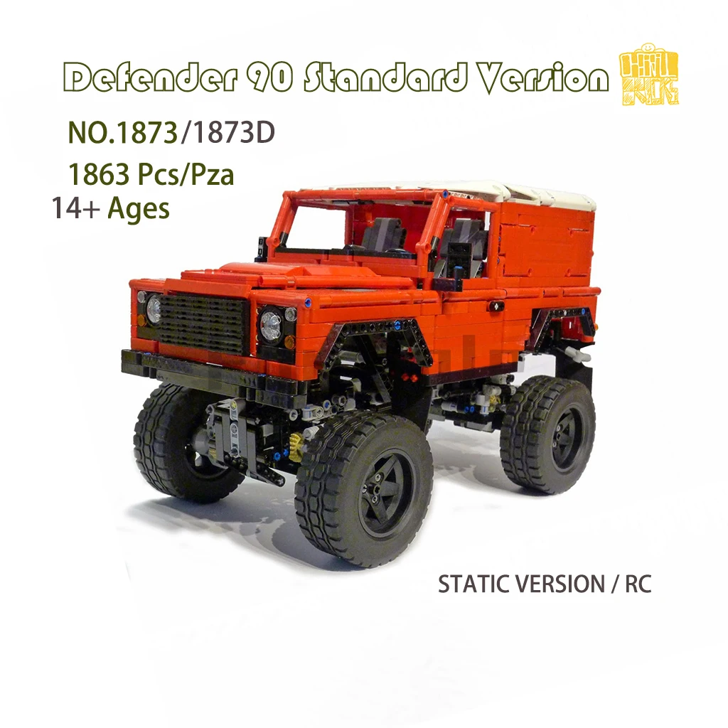 

Moc-1873 Guard 90 Standard Off-road Jeep Model With PDF Drawings Building Blocks Bricks Kids DIY Toys Birthday Christmas Gifts