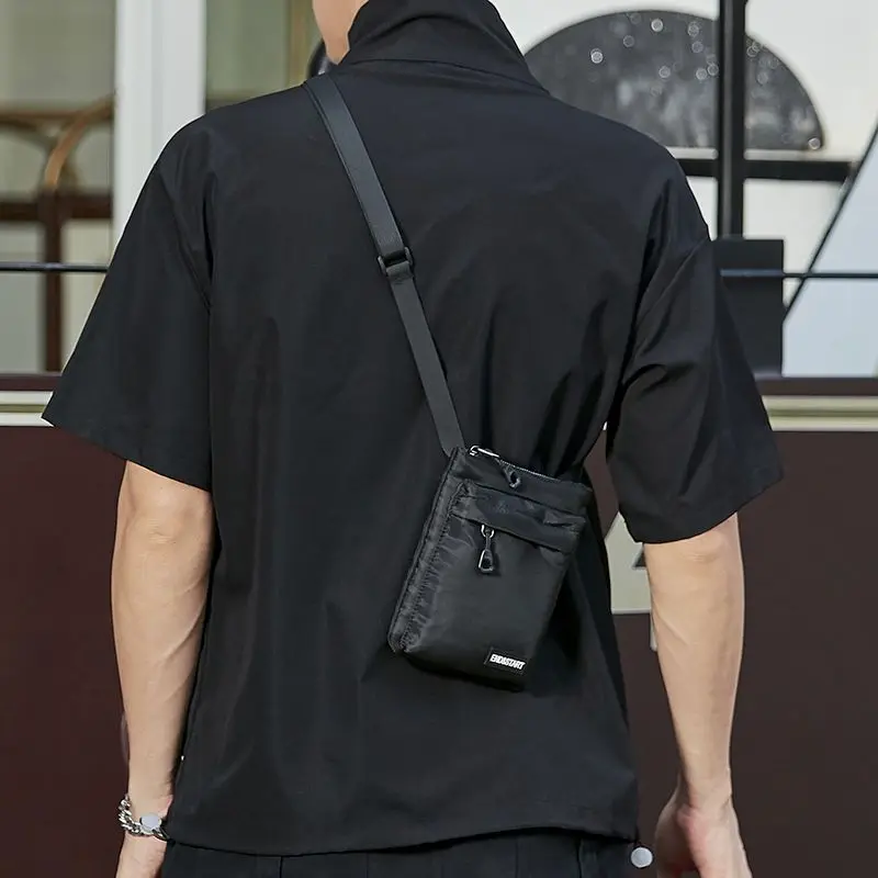 Summer Spring Nylon Crossbody Bag Men's Simple Leisure Crossbody Bag New Sports Small Shoulder Bag Bag