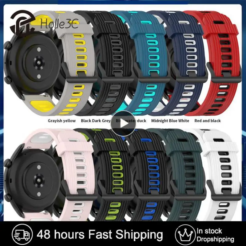 

22mm Curved Strap Smartwatch Bracelet For Amazfit Gtr4/gts4/gtr3 Soft Band Watchband Sports Wrist Strap Watch Accessories Strap