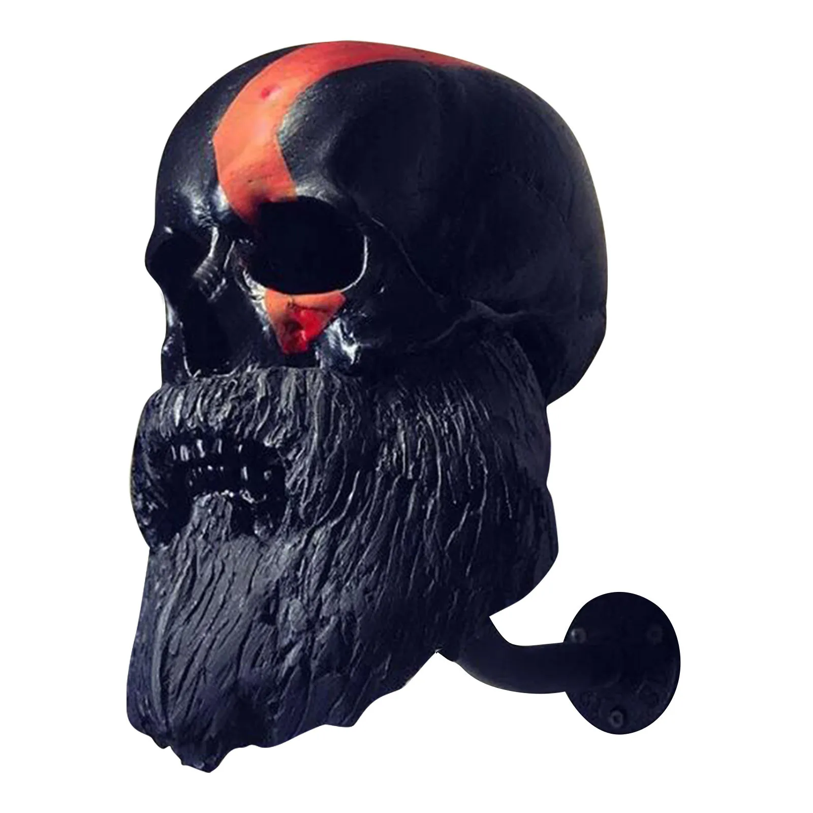 

Motorcycle Skull Helmet Holder Resin Wall Bracket Ghost Head Wall Decoration Detachable Resin Crafts Coats Hats Caps Hanger #30