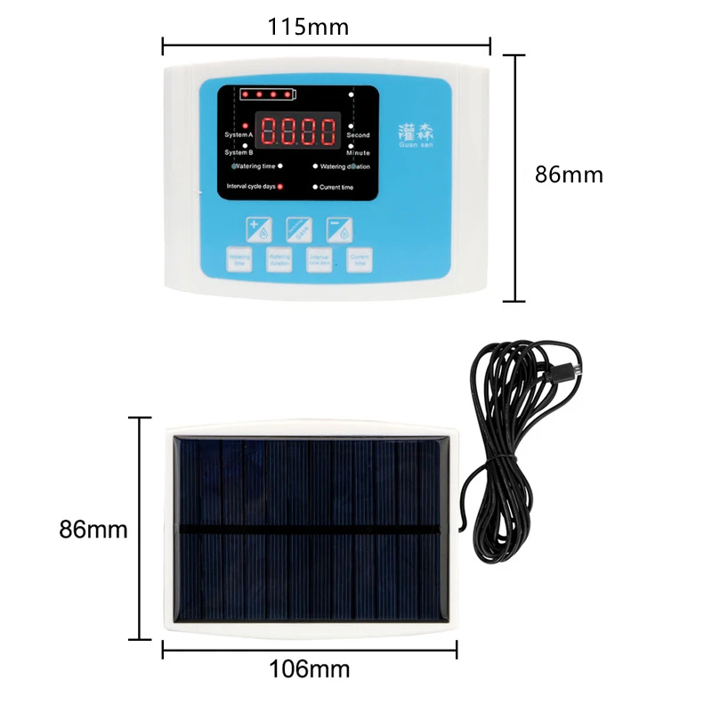 Intelligent Drip Irrigation Water Pump Solar/USB Charging Automatic Watering Device for Garden Potted Plant Timer System |