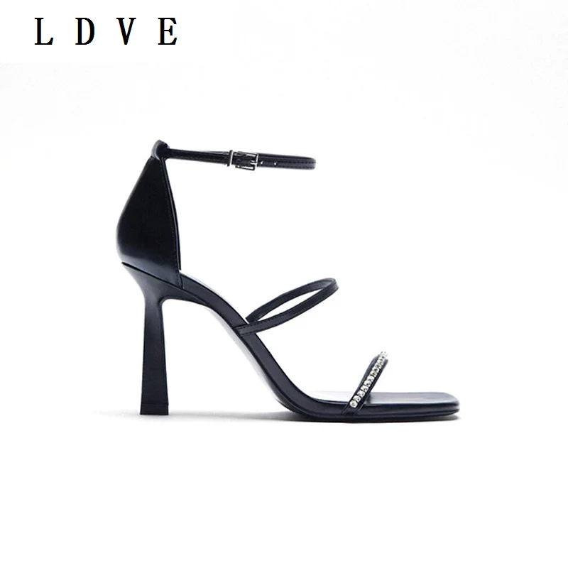 

Туфли женские на высоком каблуке, пикантные сандалии с ремешком на щиколотке, яркие кожаные вечерние Фли с открытым носком, на шпильке, вече...