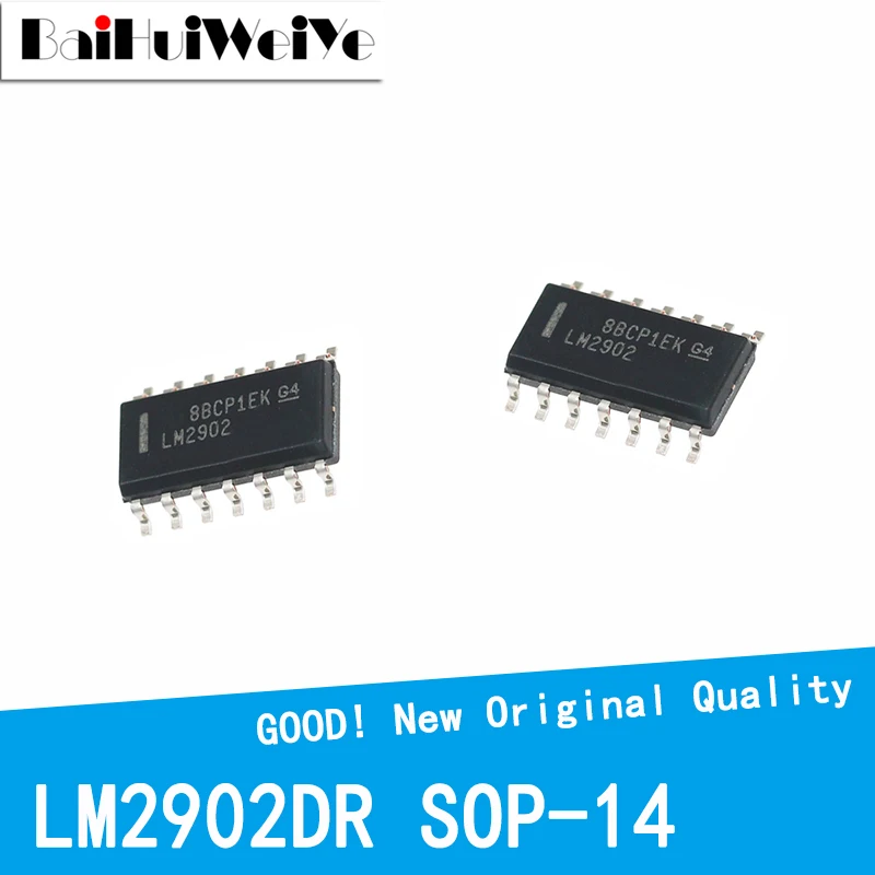 

10PCS/LOT LM2902DR LM2902 LM2902D SOP-16 SMD New Good Quality Chipset