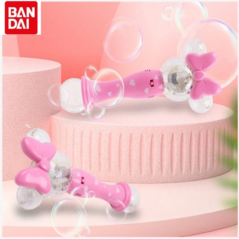 

Bandai Disney Mickey Girl Toy Electric Bubble Machine Children's Handheld Electric Waterproof Blow Bubble Toy Cartoon Cute Toy