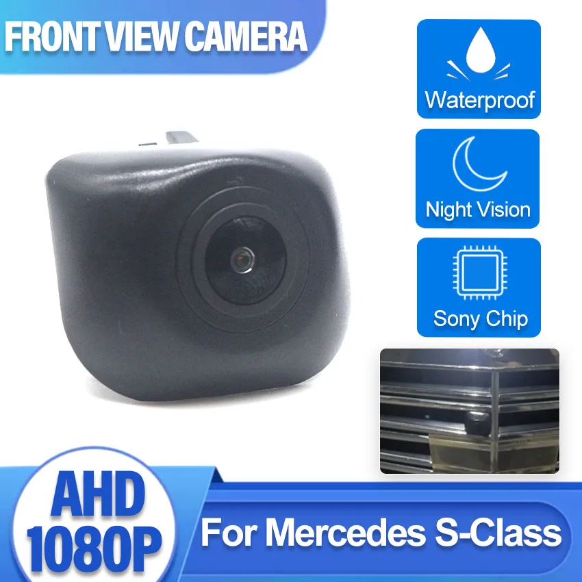 

AHD ночное видение водонепроницаемая CCD Автомобильная передняя решетка камера для Mercedes-Benz S-Class 2015 2016 2017 Устанавливается под логотипом автомобиля
