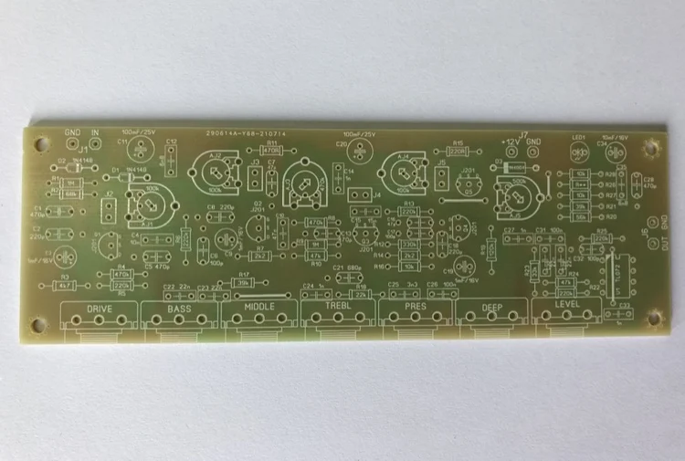 

Diy эффекты ручной работы Diezel VH4S имитация предварительного искажения тяжелого металла Одиночная печатная плата без рисунка