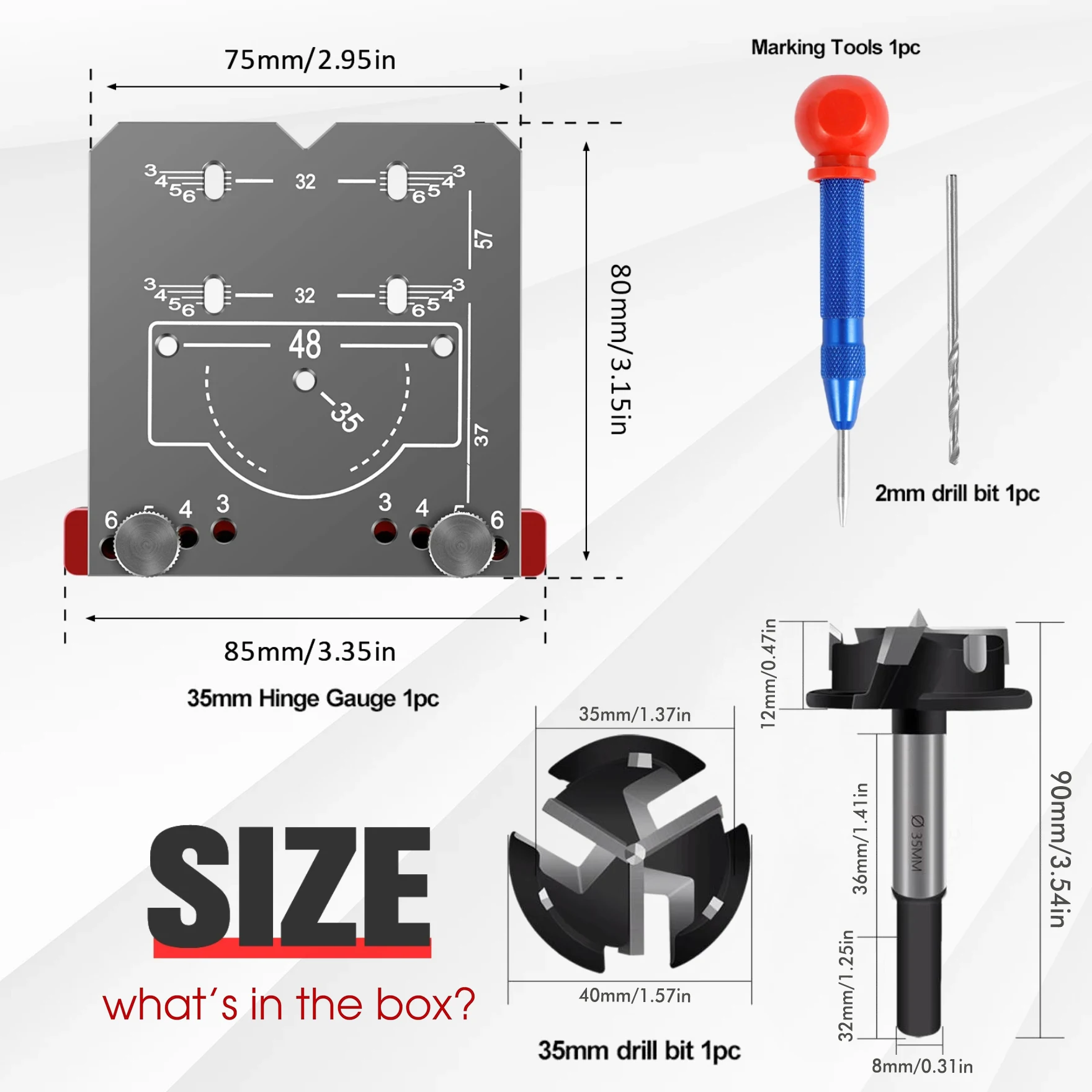 4 шт. набор для зажима скрытых петель из алюминиевого сплава 35 мм шаблон отверстия
