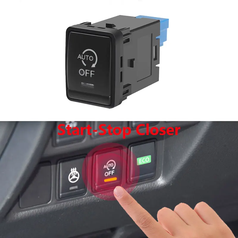 Automatic Stop Start System Off Closed Closer Button Switch Device For Nissan X-Trail T32 Qashqai Bluebird Murano 2015-2020