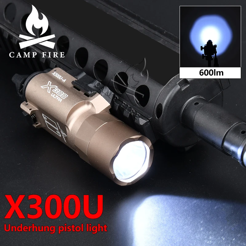 Тактический фонарик 600 люмен X300U X300 охотничье оружие планшетовый для страйкбола